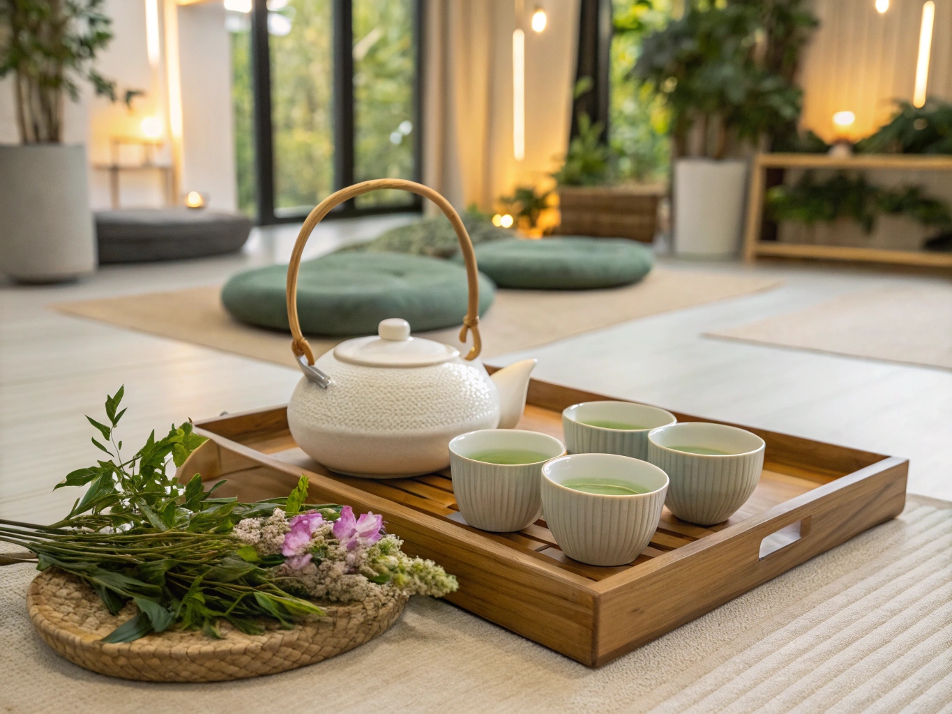 Kruidenthee-ceremonie tijdens detox weekend